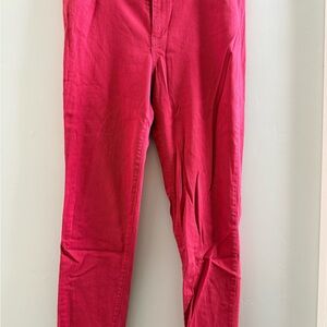 J. Jill Women's Vibrant Red Skinny Jeans